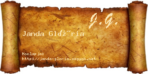 Janda Glória névjegykártya